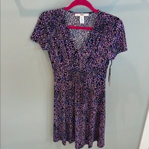 Wisp Purple and Pink Floral Dress